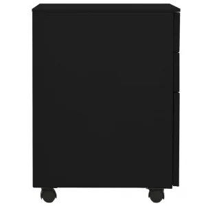 VidaXL Classeur Mobile Noir 39x45x60 Cm Acier en ligne vente 13