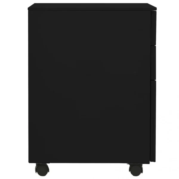 VidaXL Classeur Mobile Noir 39x45x60 Cm Acier en ligne vente 5