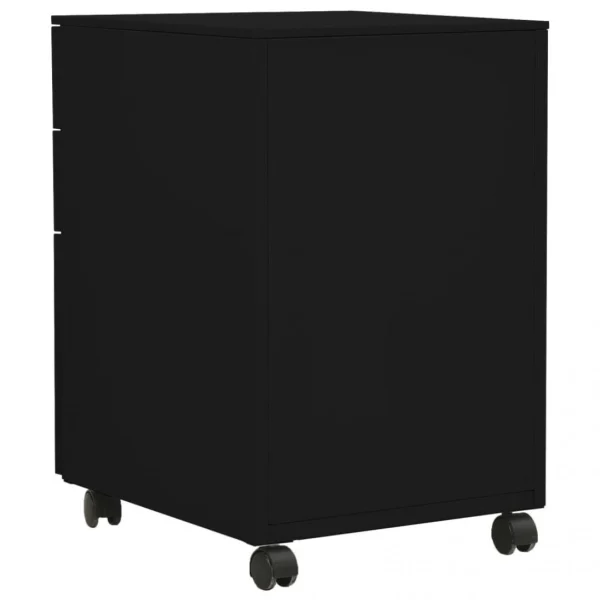 VidaXL Classeur Mobile Noir 39x45x60 Cm Acier en ligne vente 6