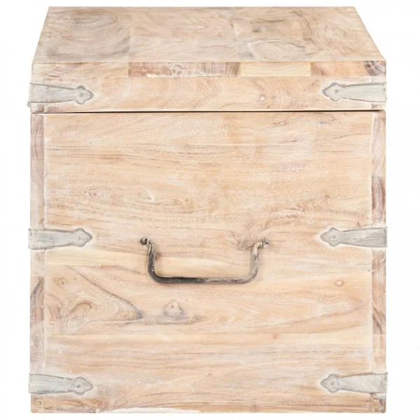 VidaXL Coffre 90x40x40 Cm Bois D’acacia Solide magasins pas chers 5