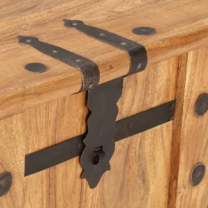 VidaXL Coffre 90x40x40 Cm Bois D’acacia Solide Top ventes 9
