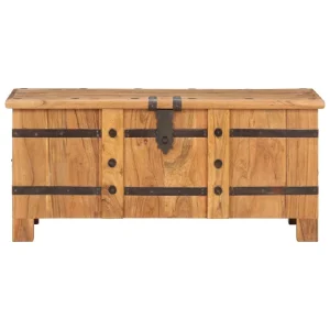 VidaXL Coffre 90x40x40 Cm Bois D’acacia Solide Top ventes 15