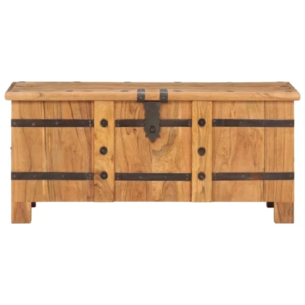 VidaXL Coffre 90x40x40 Cm Bois D’acacia Solide Top ventes 6