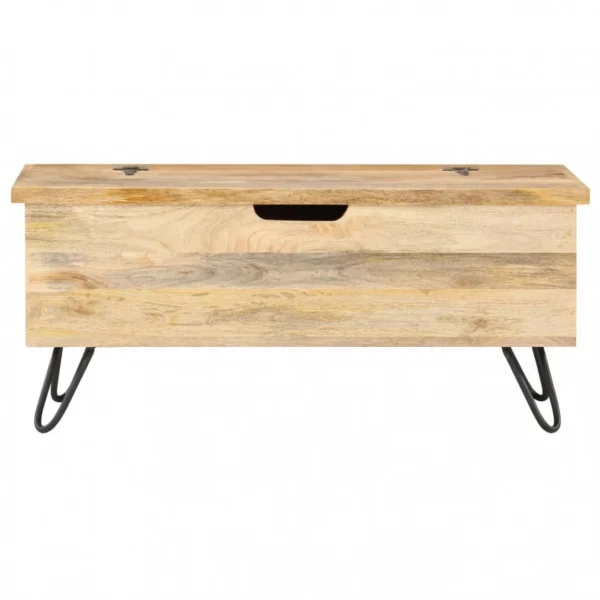VidaXL Coffre 90x40x45 Cm Bois Solide De Manguier prix pas cher 5