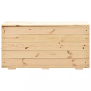vente pas cher en ligne VidaXL Coffre De Rangement 100x54x50,7 Cm Bois De Pin Massif 13