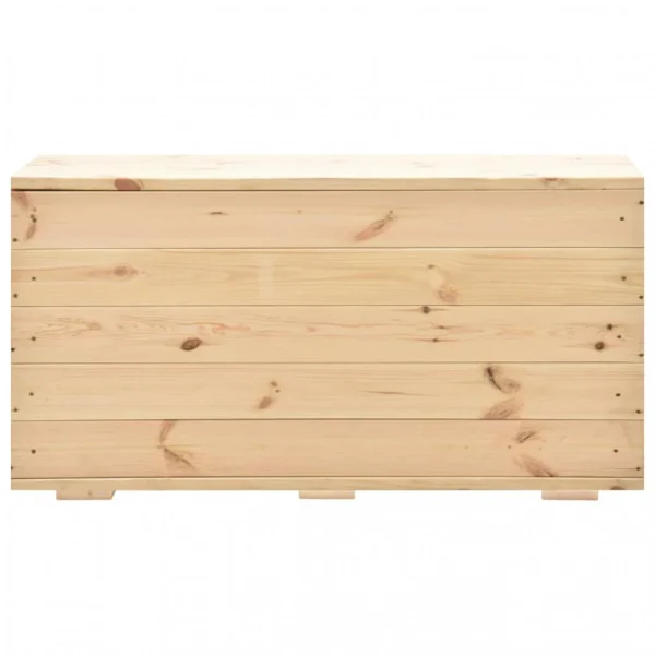 vente pas cher en ligne VidaXL Coffre De Rangement 100x54x50,7 Cm Bois De Pin Massif 5