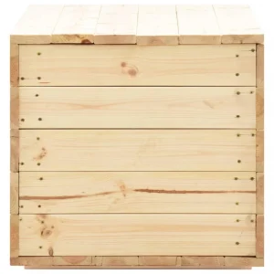 vente pas cher en ligne VidaXL Coffre De Rangement 100x54x50,7 Cm Bois De Pin Massif 15
