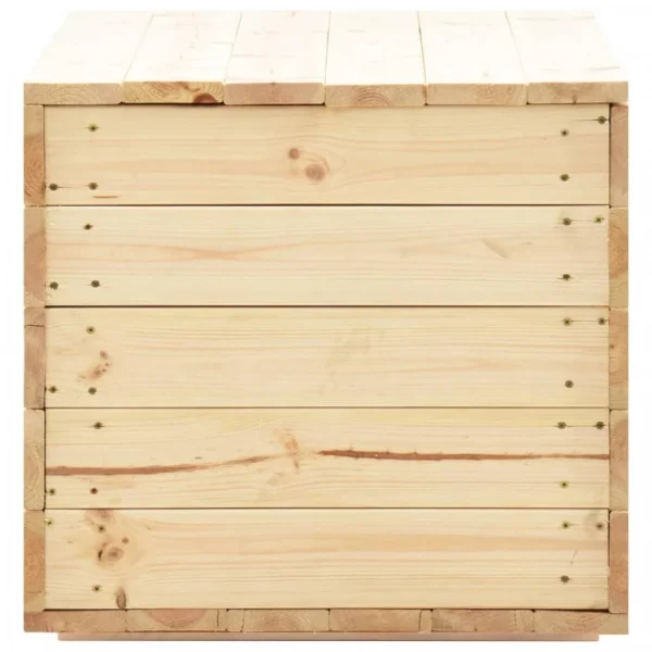 vente pas cher en ligne VidaXL Coffre De Rangement 100x54x50,7 Cm Bois De Pin Massif 6