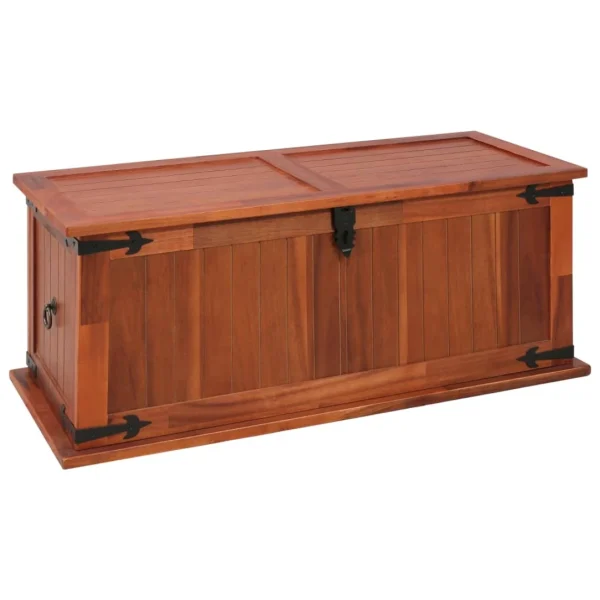 VidaXL Coffre De Rangement 90x45x40 Cm Bois D’acacia Solide Acheter Maintenant 1