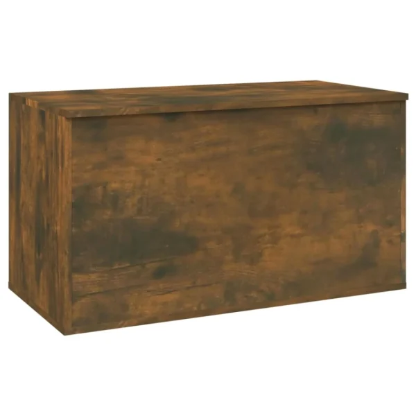 VidaXL Coffre De Rangement Chêne Fumé 84x42x46 Cm Bois D’ingénierie marque pas cher 3