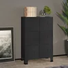 VidaXL Coffre De Rangement Industriel Noir 75x40x115 Cm Métal soldes magasin 16
