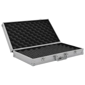 guranteed de qualité VidaXL Mallette Pour Arme à Feu Aluminium ABS Argenté 15