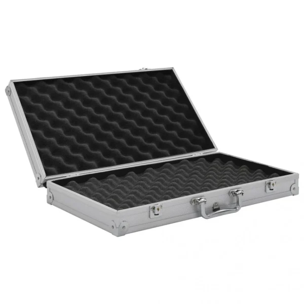 guranteed de qualité VidaXL Mallette Pour Arme à Feu Aluminium ABS Argenté 6