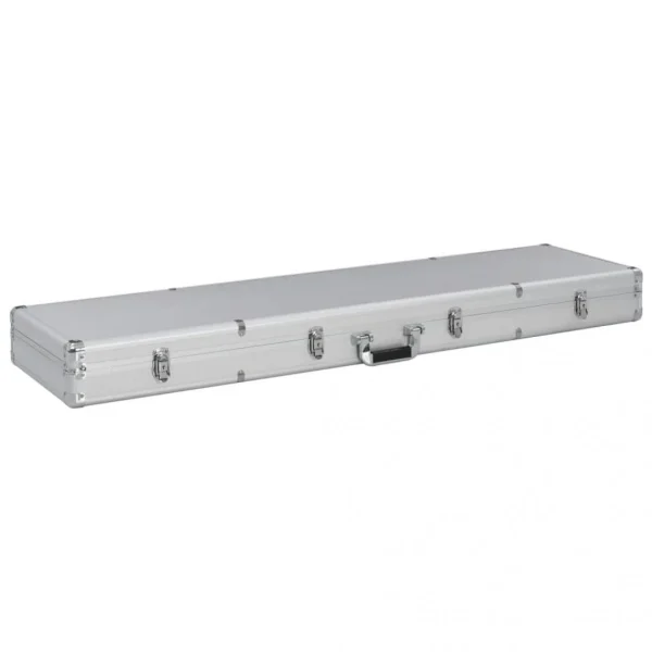 VidaXL Mallette Pour Arme à Feu Argenté 134 X 35 X 12 Cm Aluminium marque pas cher 1