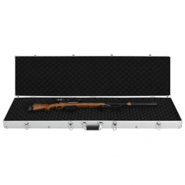 VidaXL Mallette Pour Arme à Feu Argenté 134 X 35 X 12 Cm Aluminium marque pas cher 3