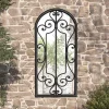 magasins pas chers VidaXL Miroir De Jardin Noir 100×45 Cm Fer Pour Utilisation Extérieur… 13