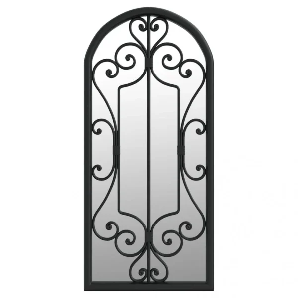magasins pas chers VidaXL Miroir De Jardin Noir 100×45 Cm Fer Pour Utilisation Extérieur… 3