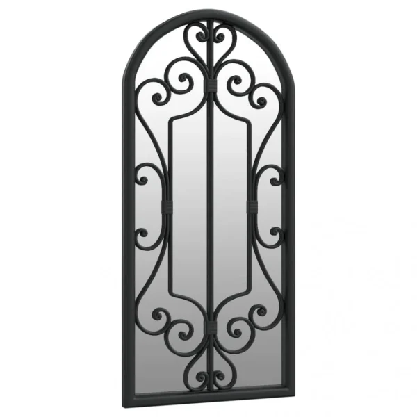 magasins pas chers VidaXL Miroir De Jardin Noir 100×45 Cm Fer Pour Utilisation Extérieur… 4