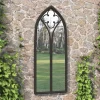 l'unique style VidaXL Miroir De Jardin Noir 70×45 Cm Fer Pour Utilisation Extérieure 14