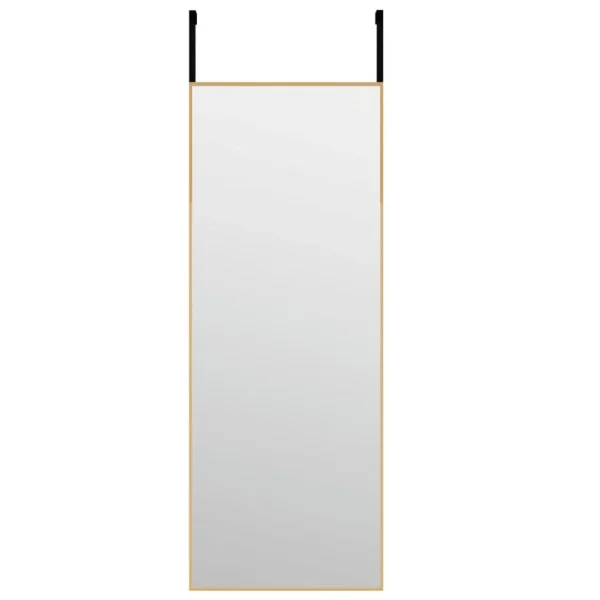 vente pas cher en ligne VidaXL Miroir De Porte Doré 30×80 Cm Verre Et Aluminium 3