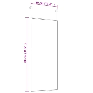 vente pas cher en ligne VidaXL Miroir De Porte Doré 30×80 Cm Verre Et Aluminium 12