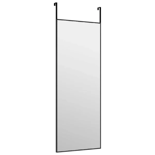 à prix d'occasion VidaXL Miroir De Porte Noir 30×80 Cm Verre Et Aluminium 4