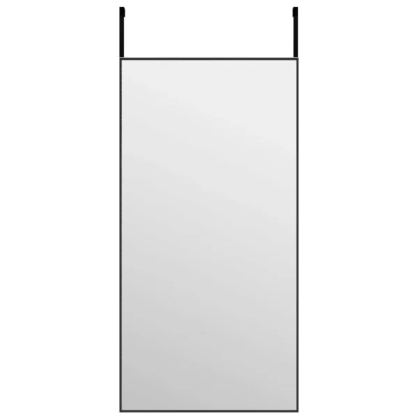 VidaXL Miroir De Porte Noir 40×80 Cm Verre Et Aluminium jusqu'à 3