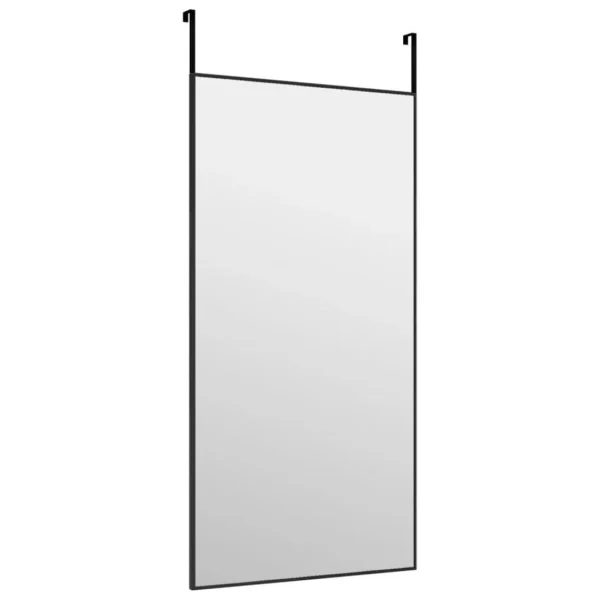 VidaXL Miroir De Porte Noir 40×80 Cm Verre Et Aluminium jusqu'à 4
