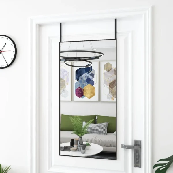 VidaXL Miroir De Porte Noir 50×100 Cm Verre Et Aluminium vente en ligne 1