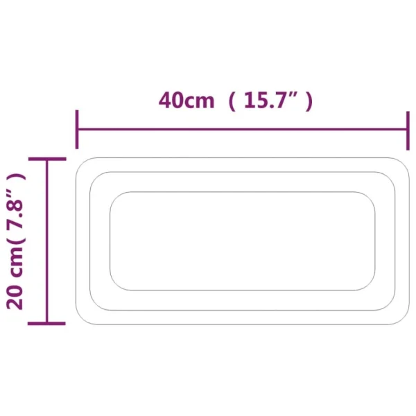 VidaXL Miroir De Salle De Bain à LED 40×20 Cm Protections acheteurs 5