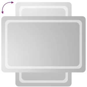 destockage VidaXL Miroir De Salle De Bain à LED 60×90 Cm 11