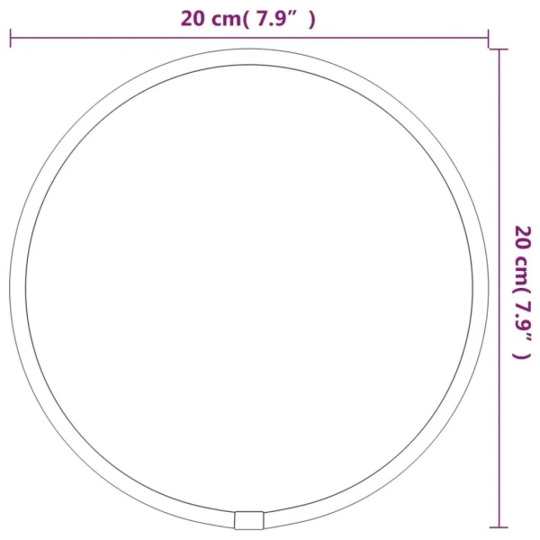 VidaXL Miroir Mural Argenté Ø 20 Cm Rond boutique en ligne 6