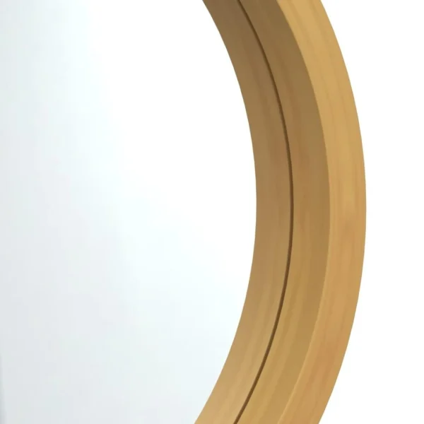 aux meilleurs prix VidaXL Miroir Mural Avec Sangle Doré Ø 45 Cm 5