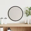 meilleure qualité VidaXL Miroir Mural Noir Ø 20 Cm Rond 8