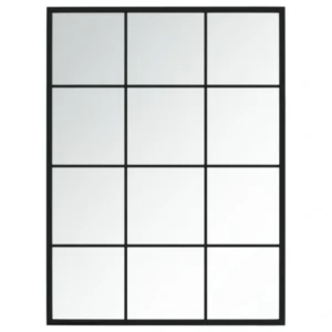 VidaXL Miroir Mural Noir 80×60 Cm Métal marque pas cher en ligne 9