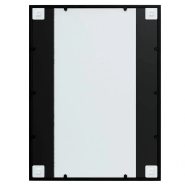 VidaXL Miroir Mural Noir 80×60 Cm Métal marque pas cher en ligne 5