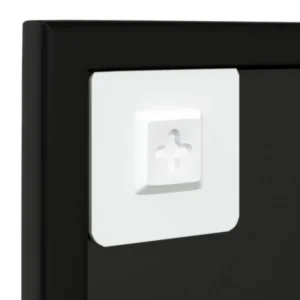 VidaXL Miroir Mural Noir 80×60 Cm Métal marque pas cher en ligne 15