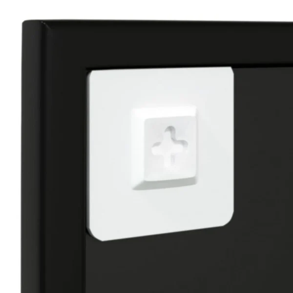 VidaXL Miroir Mural Noir 80×60 Cm Métal marque pas cher en ligne 6