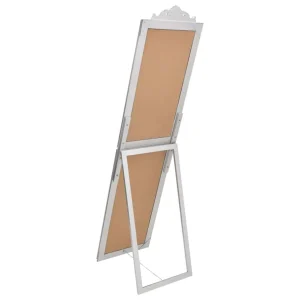 soldes luxe VidaXL Miroir Sur Pied Argenté 40×160 Cm 11
