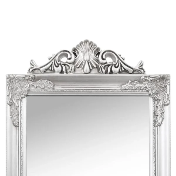 soldes luxe VidaXL Miroir Sur Pied Argenté 40×160 Cm 5