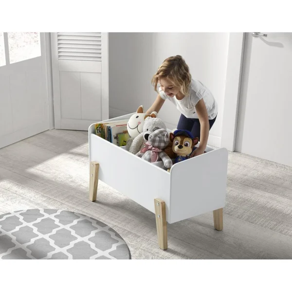 solde en ligne Vipack KIDDY Coffre à Jouets Blanc 3
